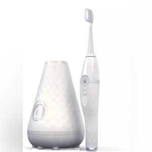 Aura Clean Sonic Electric Toothbrush Cleaning Station White Brand New